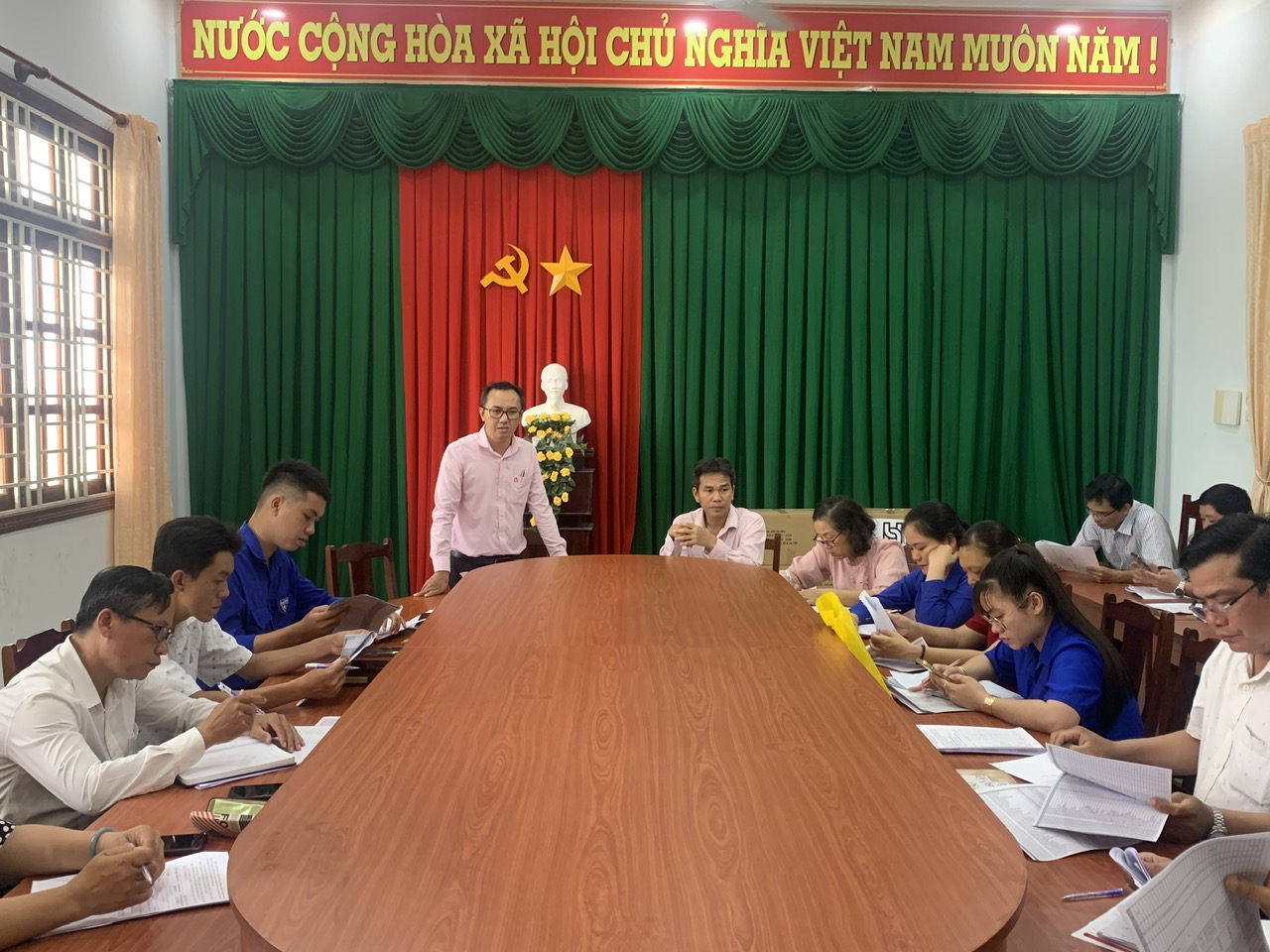 Ngân hàng Chính sách xã hội Giồng Trôm sơ kết công tác ủy thác 04 tháng đầu năm 2026